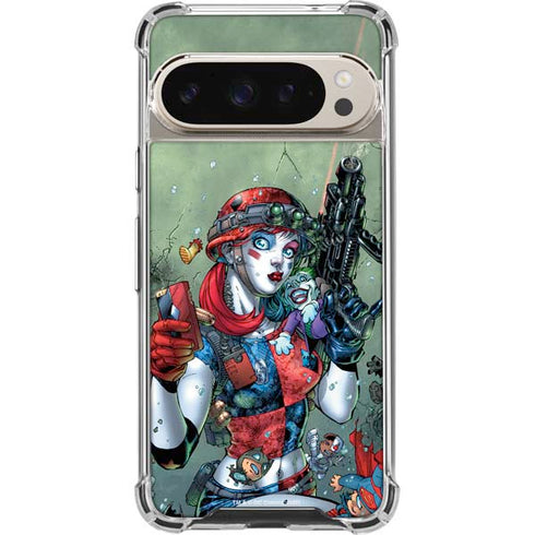 DC Comics Harley Quinn Little Black Book Cover#47 New 52 Art by Jim Lee Pixel 9/9 Pro Clear Case